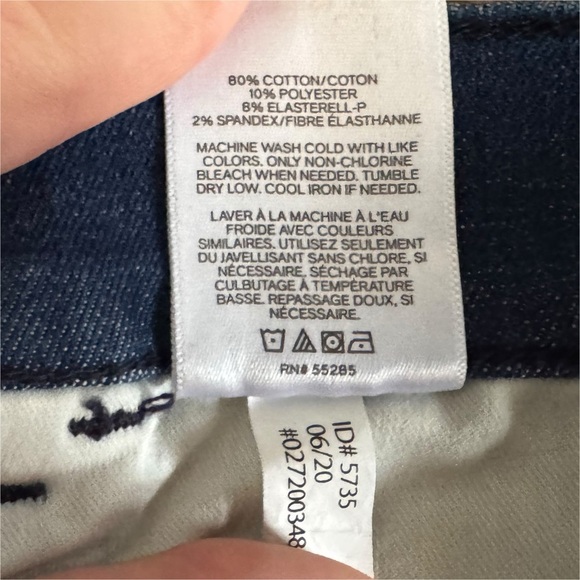 Express button down women’s Blue Jeans skinny high rise size 2R 2 #911 - Picture 13 of 13